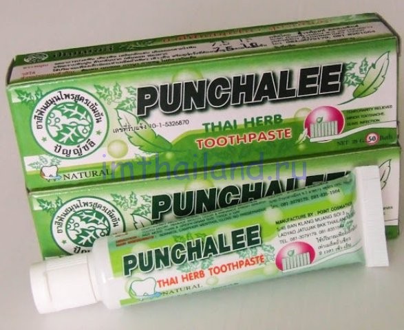 Тайская зубная паста Punchalee в тубе 35 гр