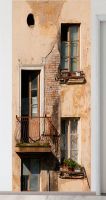 Фотообои на стену - Балкон Любые размеры Интерьерные наклейки