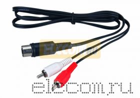 Шнур DIN 5PIN Plug - 2 RCA Plug 1.2М REXANT
