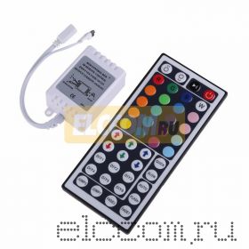 LED мини контроллер ИК(IR), 72W/144W, 44 кнопки, 12V/24V
