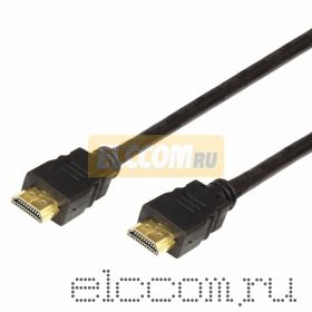Шнур HDMI - HDMI gold, 7М, с фильтрами (PE bag) PROCONNECT