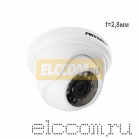 Купольная камера AHD 1. 0Мп (720P), объектив 2. 8 мм. , ИК до 20 м. PROconnect