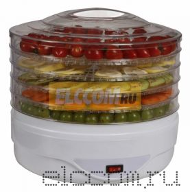 Электросушилка для овощей и фруктов DUX 0302; 350 Вт, цвет: белый