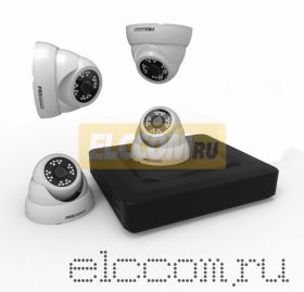 Комплект видеонаблюдения на 4 внутренние камеры AHD-M (без HDD) ProConnect
