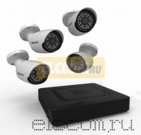 Комплект видеонаблюдения на 4 наружные камеры AHD-M (без HDD) ProConnect