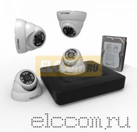Комплект видеонаблюдения на 4 внутренние камеры AHD-M (с HDD-1Tб) ProConnect