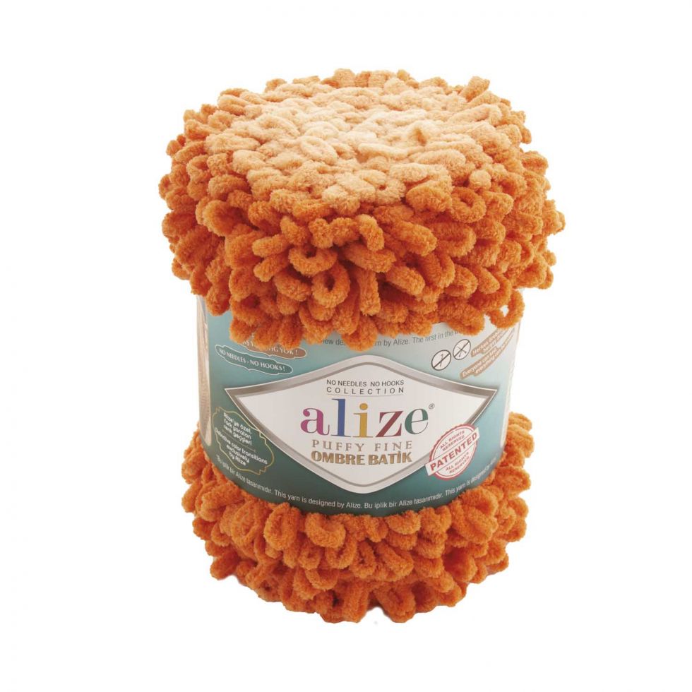 Puffy FINE Ombre Batik (ALIZE) 7296-Апельсин