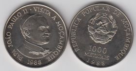 Мозамбик 1000 метикал 1988 UNC