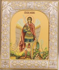 Икона Михаил архангел (9х10,5см)