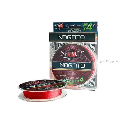 Шнур плетеный Sprut Nagato Hard Ultimate Braided Line x4 95 м / цвет: Hot Red