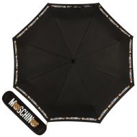 Зонт складной Moschino 8041-OCA Bear Logo Black