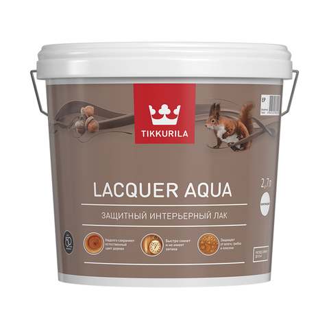 Лак Аква полуглянцевый – Euro Lacquer Aqua