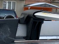 Багажник на крышу Renault Duster II (2015-...), аэродинамические дуги на рейлинги (серебристый цвет)