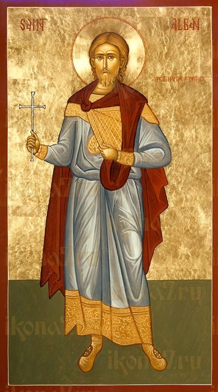 Икона Албан Веруамский святой