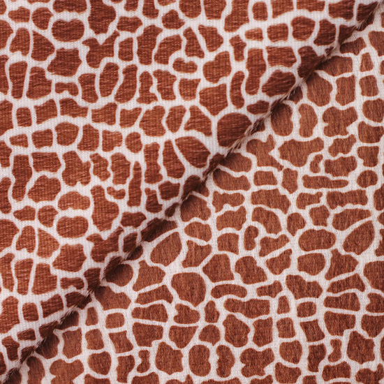 Мелковорсовый мех жираф (плюш) мелкие пятна