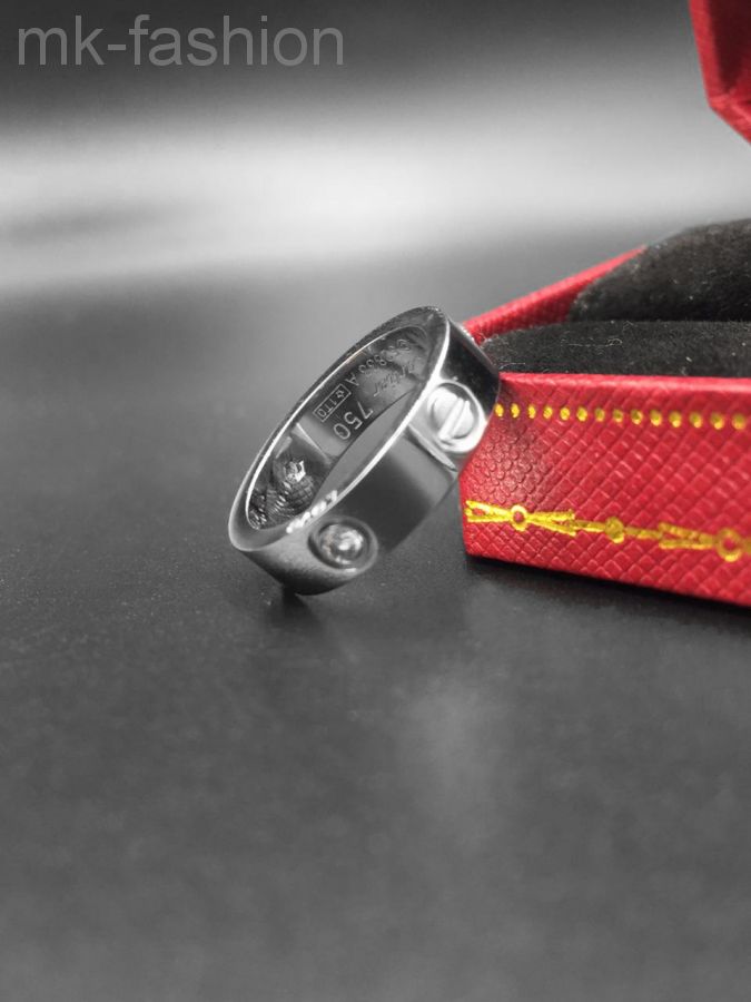 Cartier кольцо Love SILVER фианит