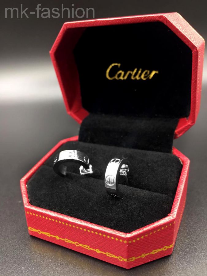 Cartier серьги SILVER