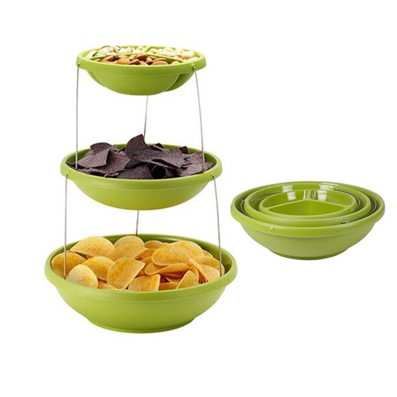 Складная пластиковая ваза Twistfold Party Bowls 3 яруса