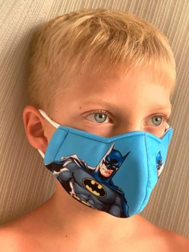 Детская трёхслойная маска для лица, Бэтмен, на 3-5 лет (Москва)