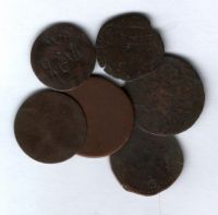 Набор старинных монет 7 шт.