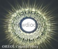 Точечный Светильник OREOL Crystal 7603 128/60mm Под Лампу MR16 Белый
