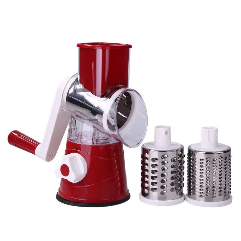 Мультислайсер для овощей и фруктов Household Rotary Cutting Machine (цвет бордовый)