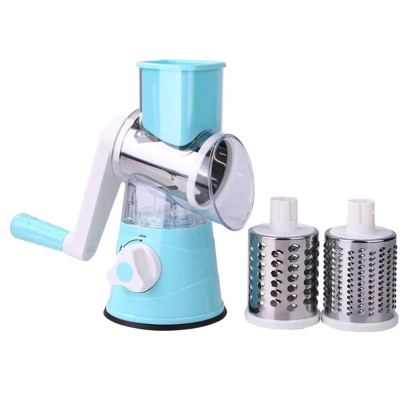 Мультислайсер для овощей и фруктов Household Rotary Cutting Machine (цвет голубой)