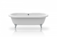 Акриловая ванна Knief Edwardian 0100-063-02 180х80 с 4-мя хромированными ножками в виде шара схема 1