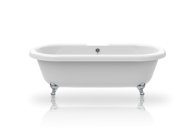 Акриловая ванна Knief Edwardian 0100-063-02 180х80 с 4-мя хромированными ножками в виде шара схема 1