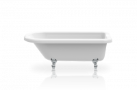 Акриловая ванна Knief ROLL TOP XL 0100-066-01 170х70х65 на хромированных ножках схема 1