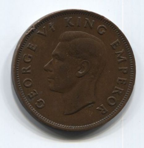 1 пенни 1944 года Новая Зеландия