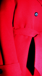 Пальто женское NAF NAF UHNH49D-ROUGE-GRENAT, ткань красная, вид 5