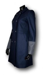 Пальто женское NAF NAF UHWH32D-BLEU-OBSCUR, ткань тёмно-синяя, вид 2