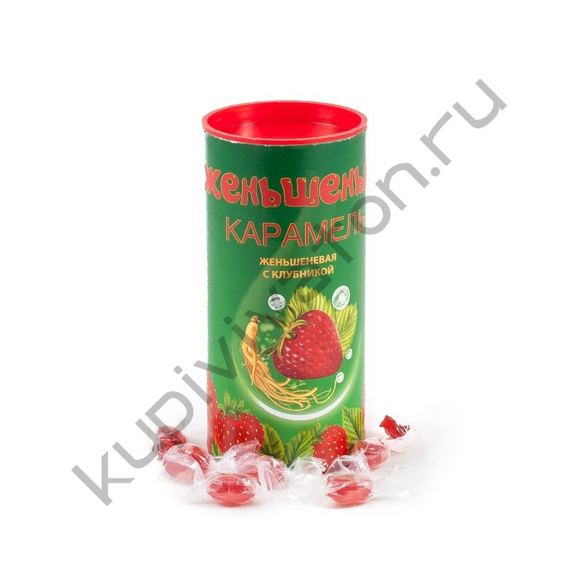 Карамель "Женьшенька" с ароматом Клубники