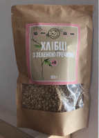 Сыроедческие сухарики с зелёной гречкой "Живая Кухня",100 грамм