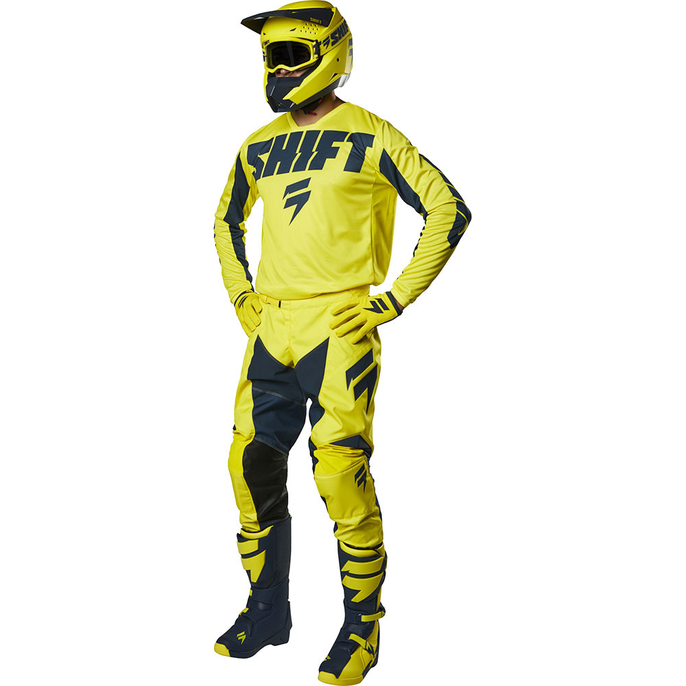 Shift - 2019 Whit3 Label York Yellow/Navy комплект джерси и штаны, желто-синие