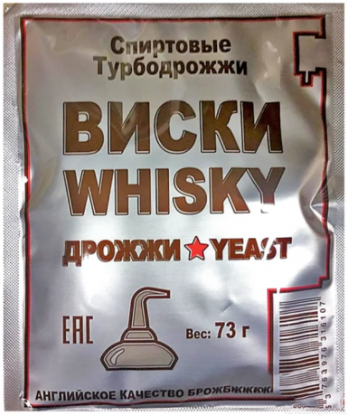 Спиртовые турбо дрожжи Turbo Whisky, 73 гр