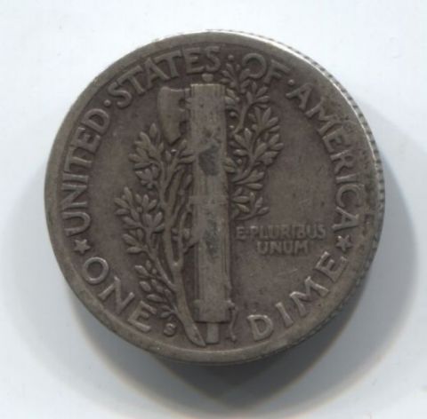 1 дайм (10 центов) 1937 года S США