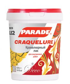 Лак Кракелюрный Parade Deco Craquelure L82 0.9л Бесцветный для Красок и Штукатурок / Парад Л82