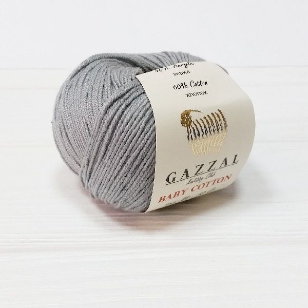 Baby cotton (Gazzal) 3430-серый