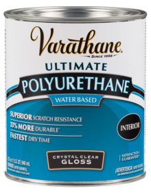 Лак Паркетный 0.946л Varathane Ultimate Polyurethane Water Based Акрил-Уретановый, Водный для Внутренних Работ,Глянцевый Полуглянцевый.