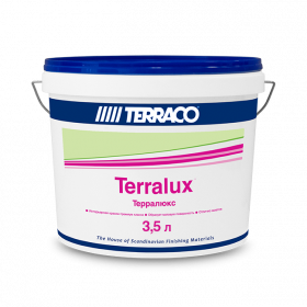 Краска Фасадная Terraco Terralux 3.5л Белая, Акриловая с Повышенной Износоустойчивостью / Террако Терралюкс
