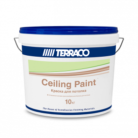Terraco Ceiling Paint Акриловая Краска для Потолков 10кг