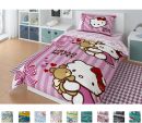 Детское постельное белье "Hello Kitty" Поплин 1,5-спальный комплект (наволочка 50х70)