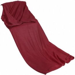 Плед-одеяло с рукавами Snuggie, цвет бордовый, вид 2
