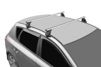 Багажник на крышу Kia Soul (c 2019г, без рейлингов), аэродинамические дуги (53 мм)