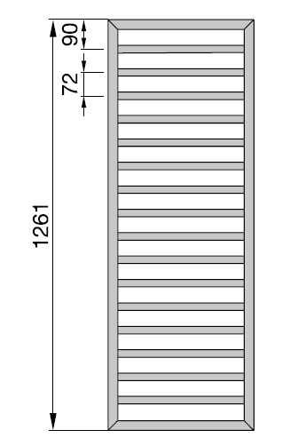 Бытовой полотенцесушитель от горячей воды Zehnder Subway лесенка SUBC-130-045 45x126,1 см ФОТО