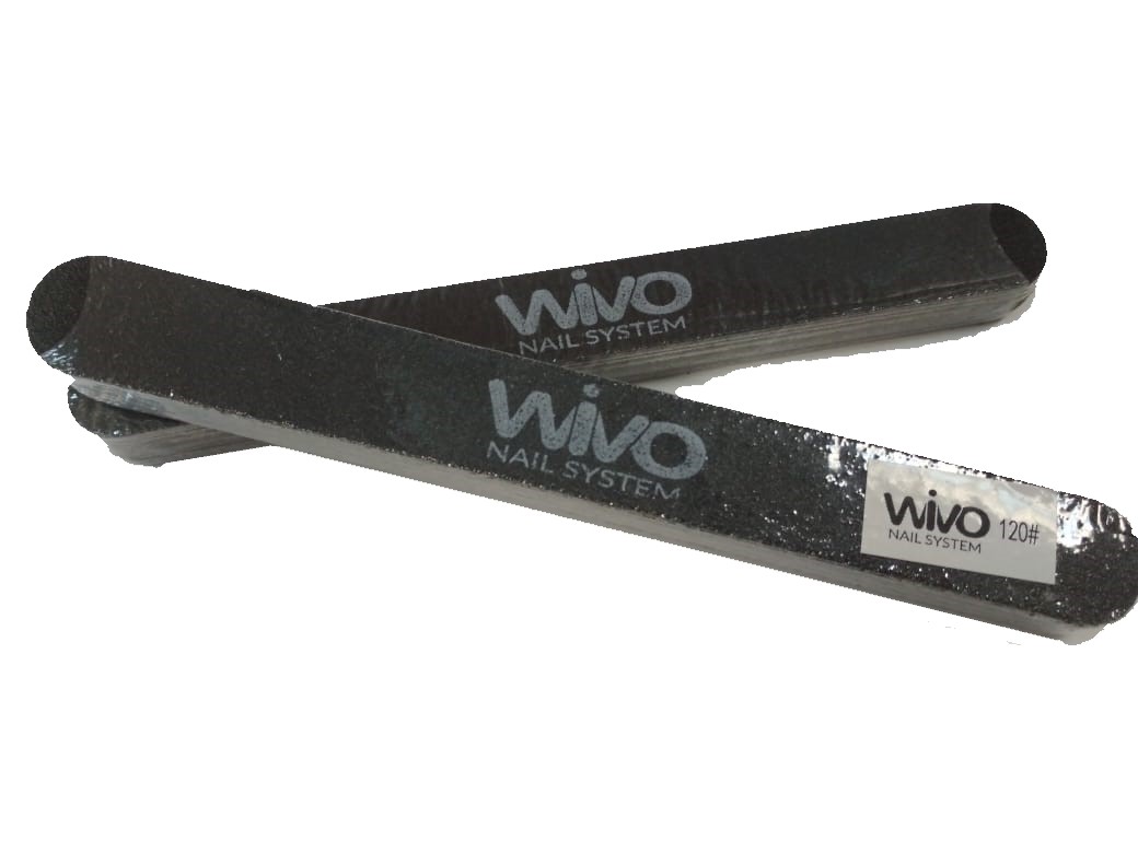 Сменные файлы-пилки WIVO на липкой основе 120 грит  (Чёрный, Корея , 180х20мм., 25 шт.)