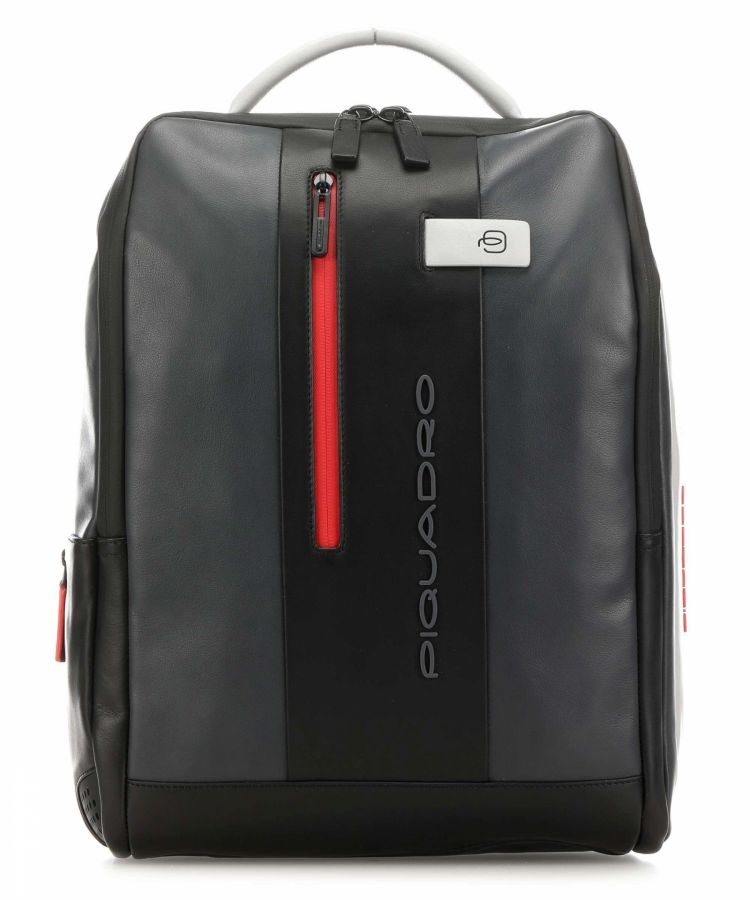 Бизнес-рюкзак кожаный Piquadro CA4818UB00/GRN черно-серый