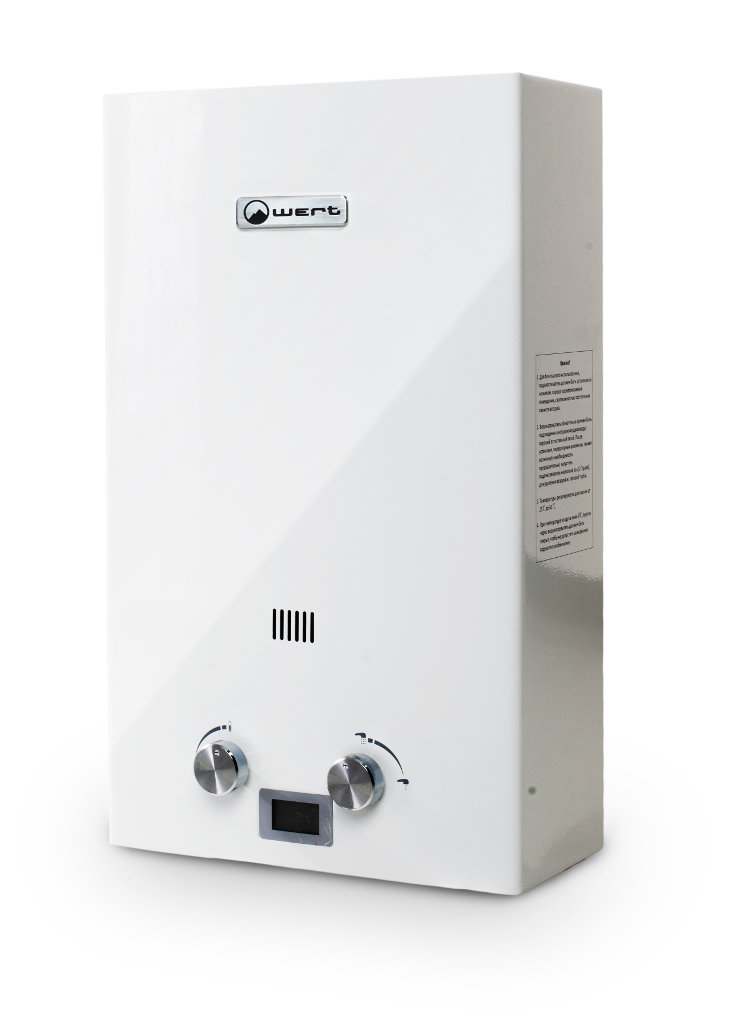Автоматический газовый водонагреватель Wert 10E White
